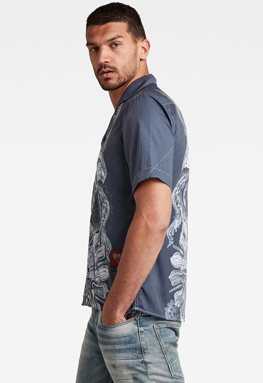 G-STAR - Hawaiian service regular shirt short sleeve - warm sartho