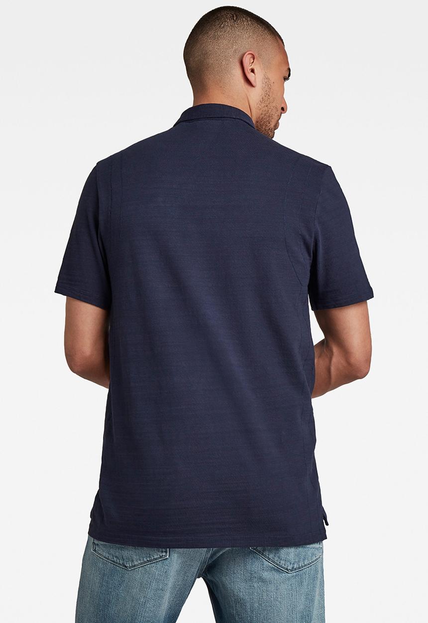 G-STAR - Stitch & graphic polo - warm sartho