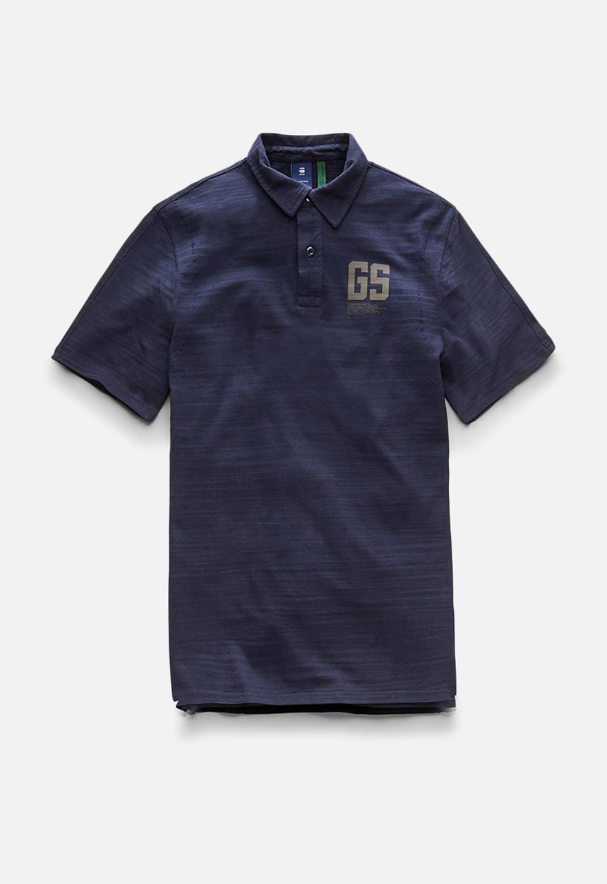 G-STAR - Stitch & graphic polo - warm sartho