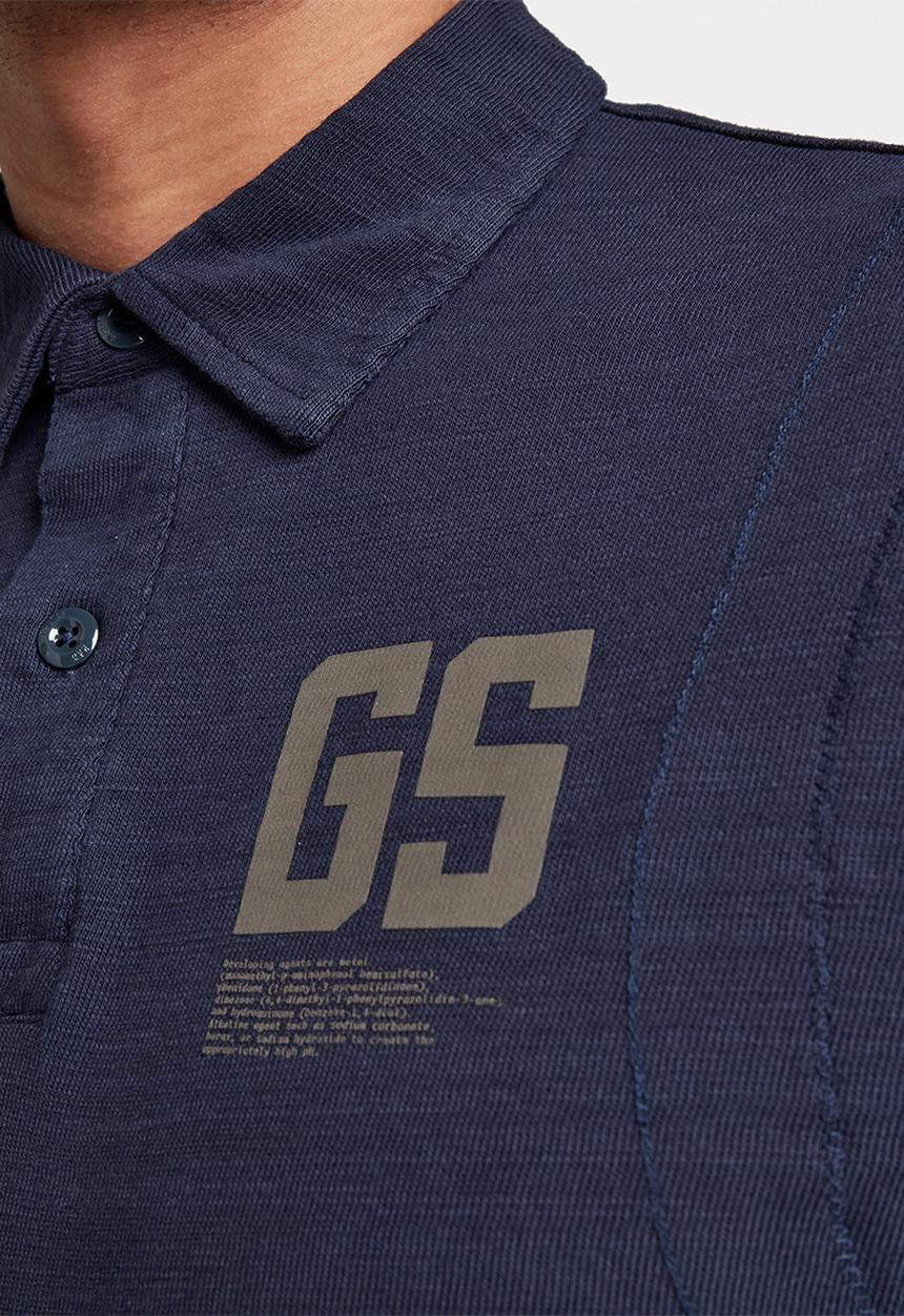 G-STAR - Stitch & graphic polo - warm sartho