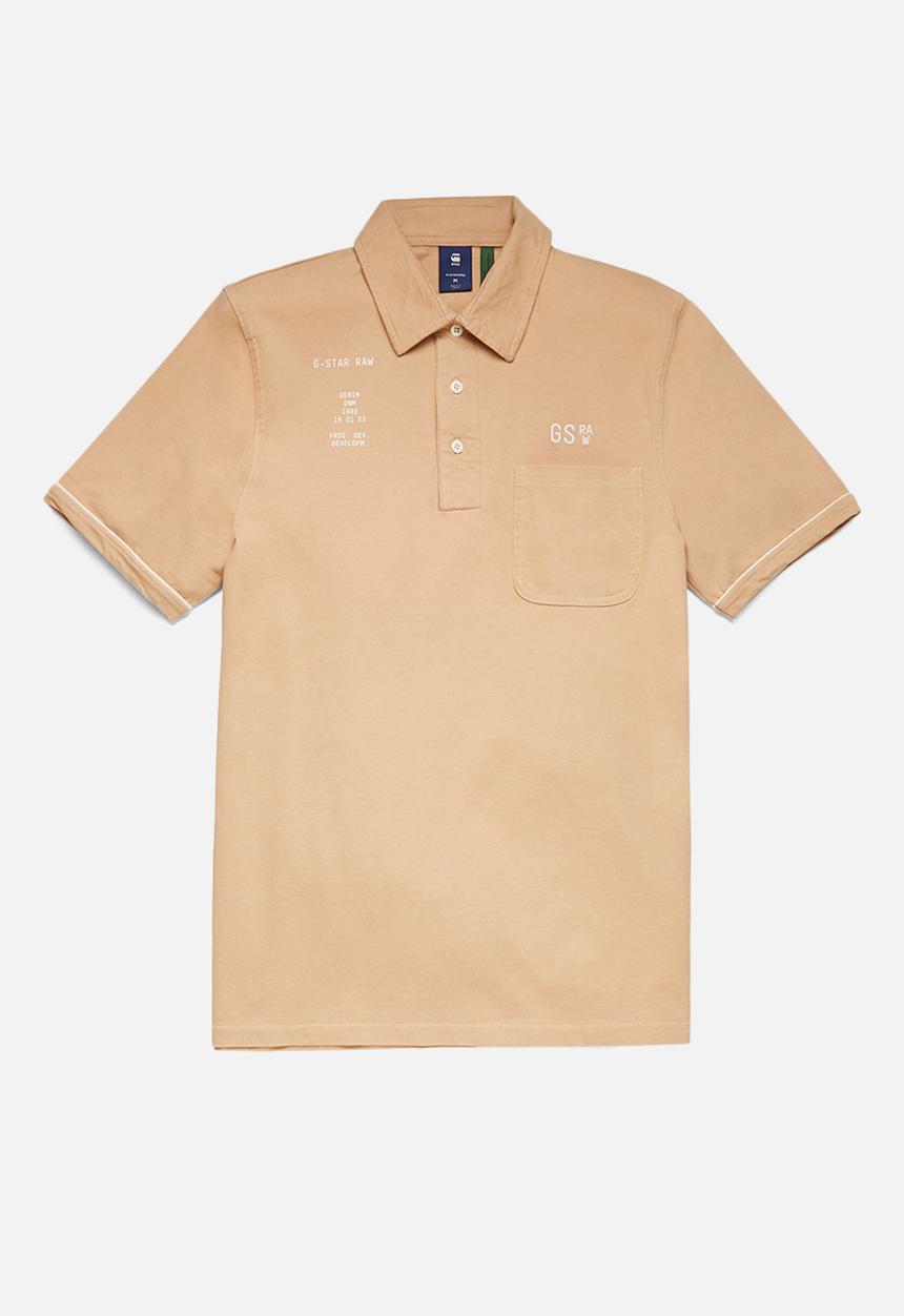 G-STAR - Summer contrast polo t - pink