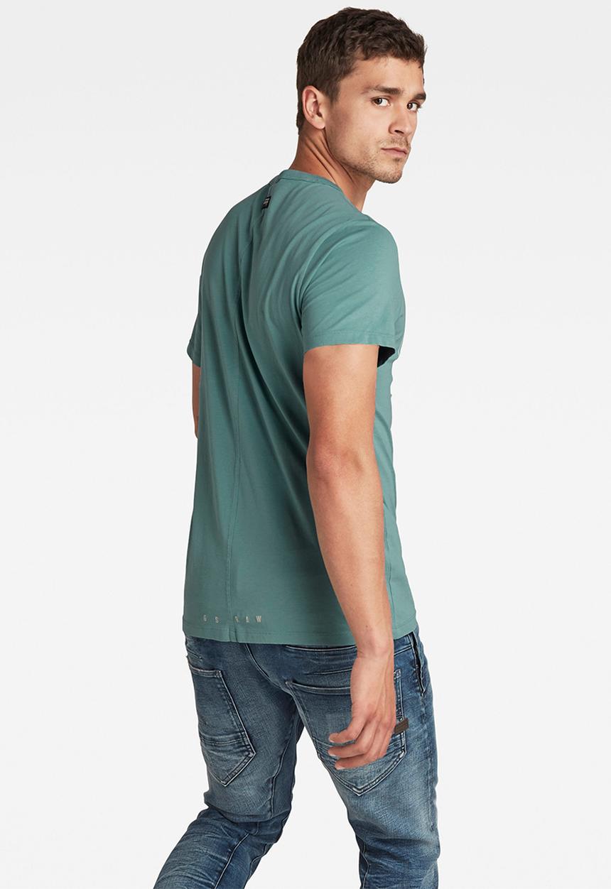 G-STAR - Layer originals logo gr r t short sleeve- light bright nickel