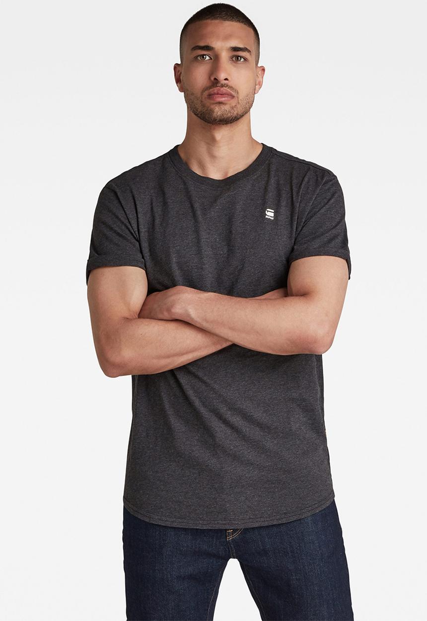 G-STAR - Lash r t short sleeve - dk black htr
