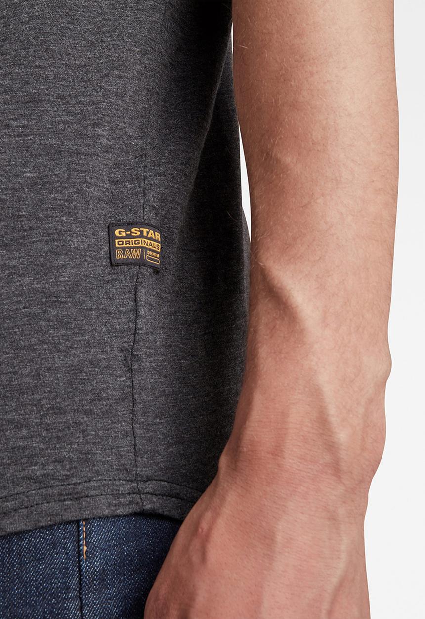 G-STAR - Lash r t short sleeve - dk black htr