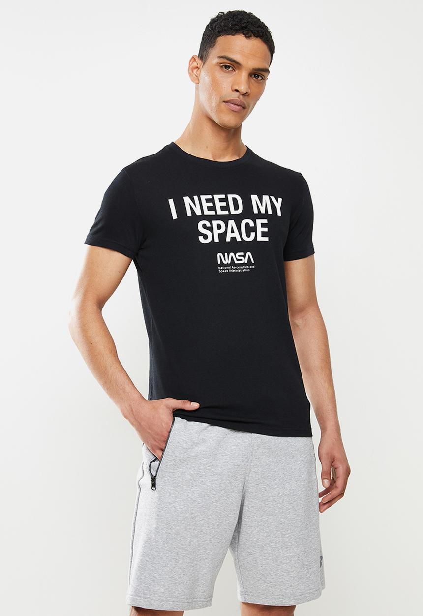 STYLE REPUBLIC - Buz nasa printed crew neck tee - black
