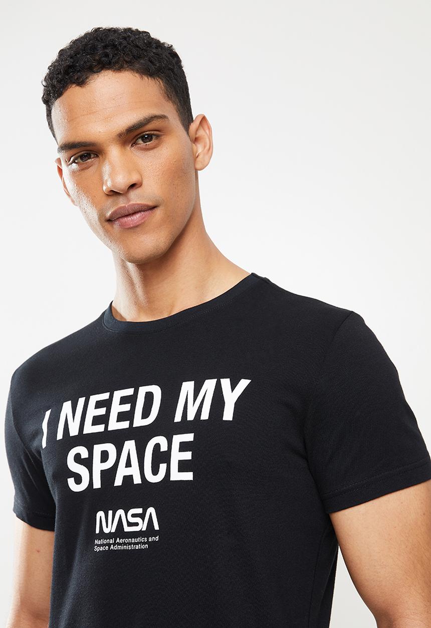 STYLE REPUBLIC - Buz nasa printed crew neck tee - black