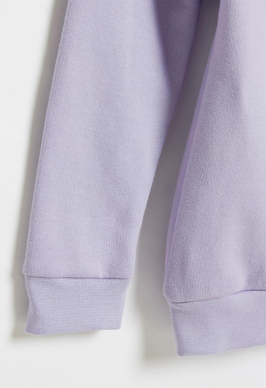 Pop Candy - Younger girls frill sleeve sweat top - purple