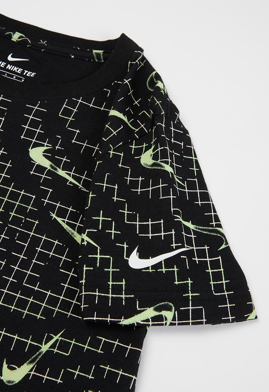 Nike - Nkb electric grid aop tee - black