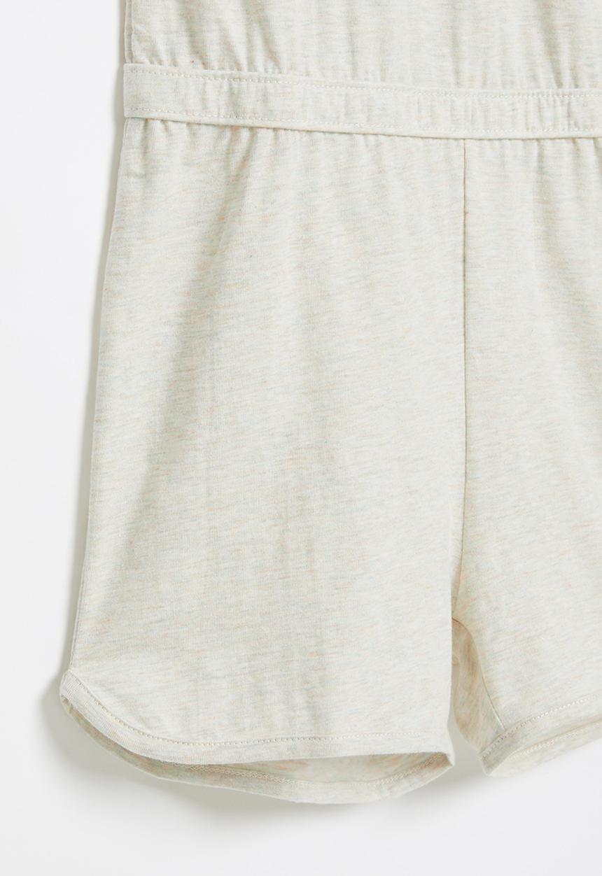 Nike - Nkg jersey essentials jumpsuit - coconut milk heather