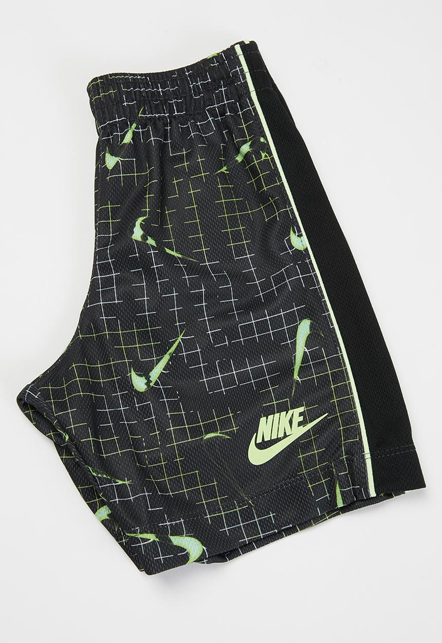 Nike - Nkb glow in the dark short set - green & black