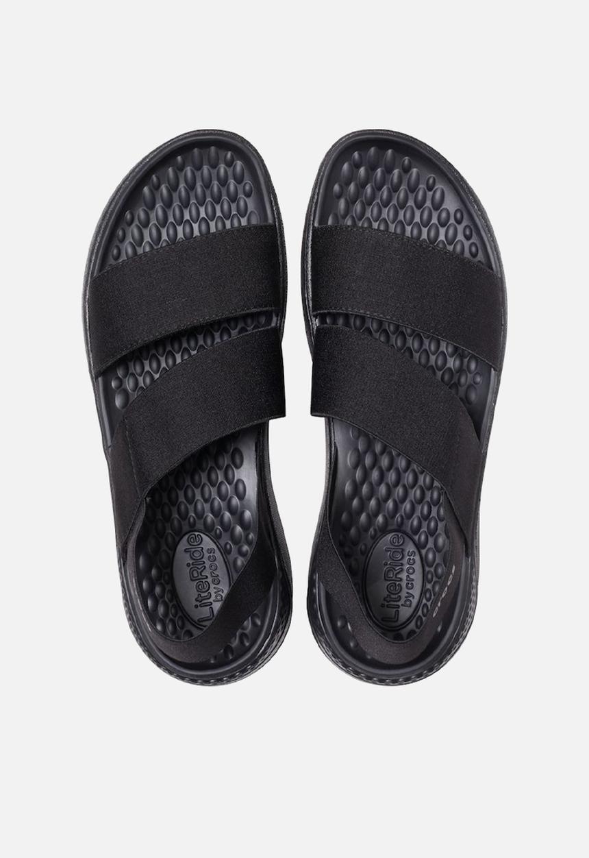 Crocs - Literide stretch sandal w - black / black
