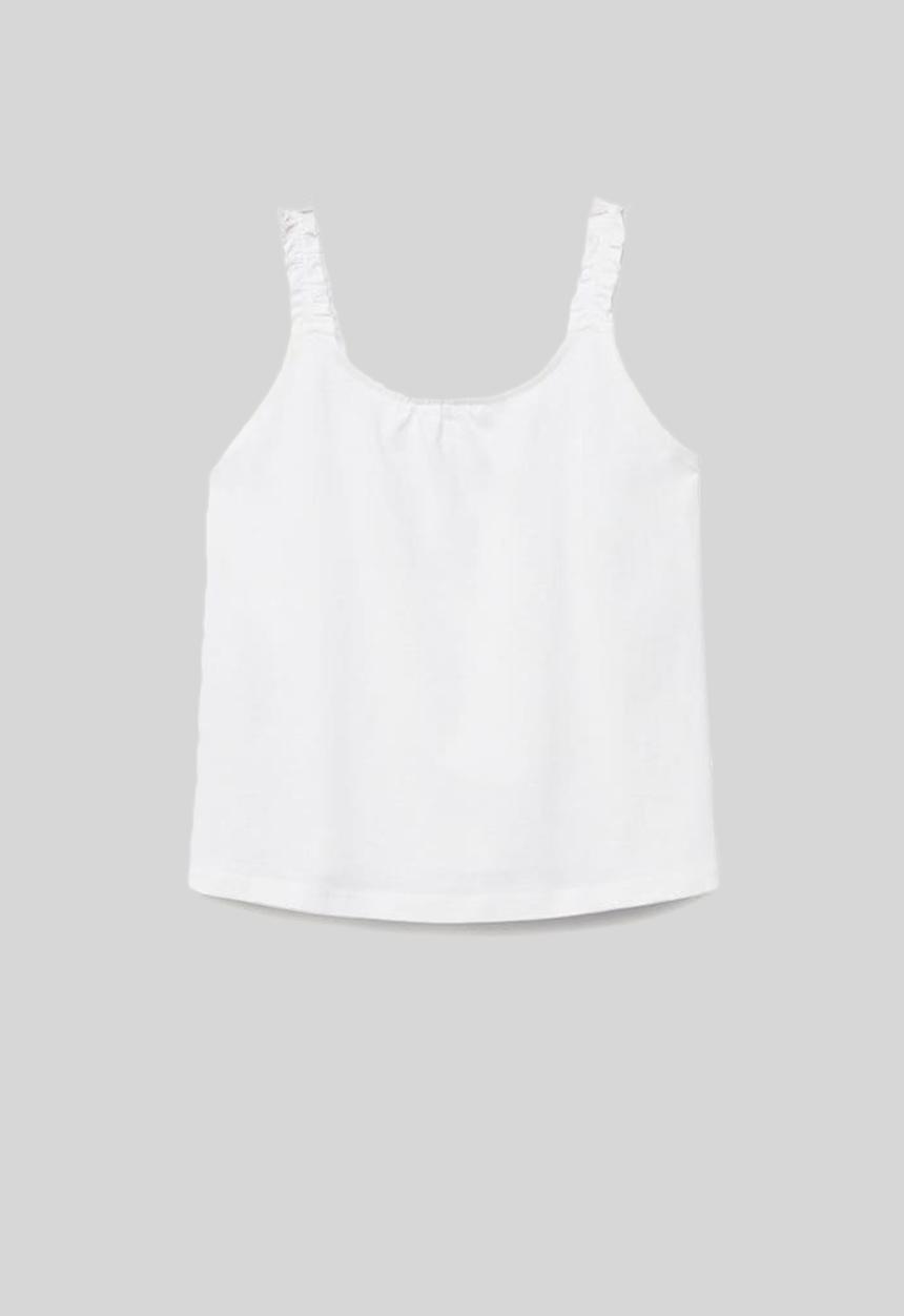 MANGO - Top mali - white