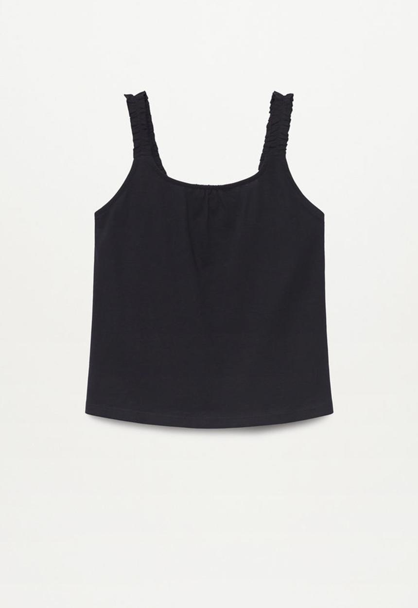 MANGO - Camiseta mali - black