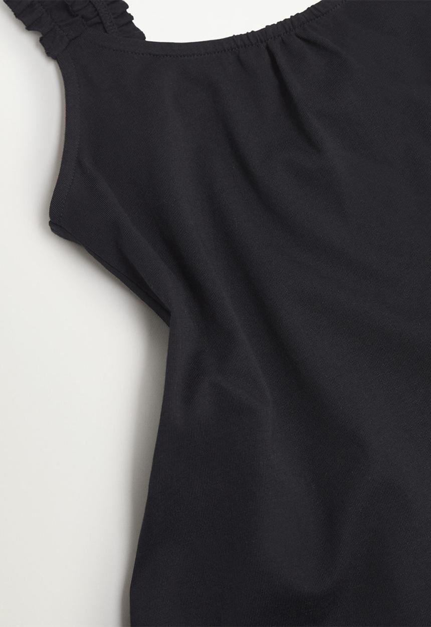 MANGO - Camiseta mali - black