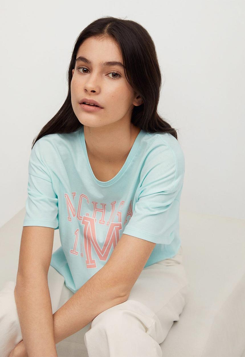 MANGO - Top sorbet - blue