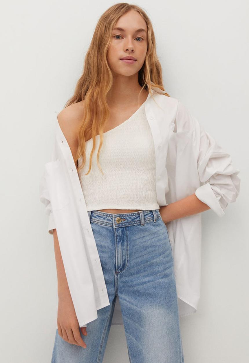 MANGO - Camiseta lucy - white