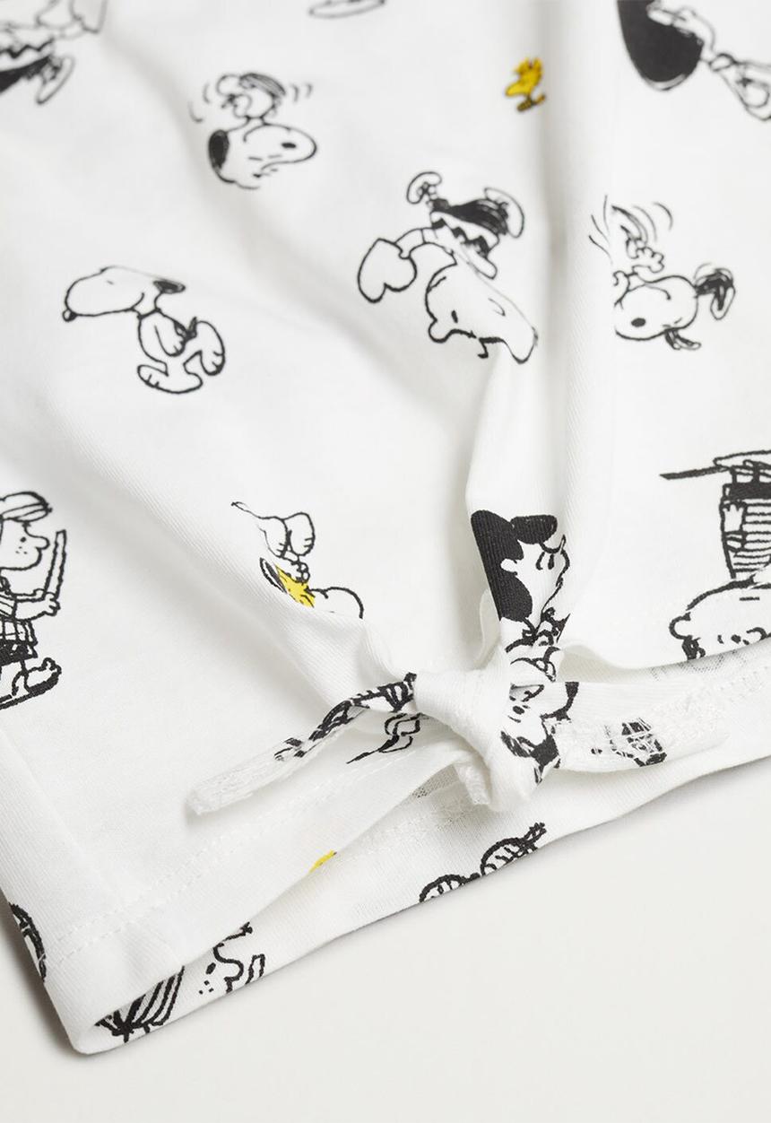 MANGO - Camiseta sfamily-i - white