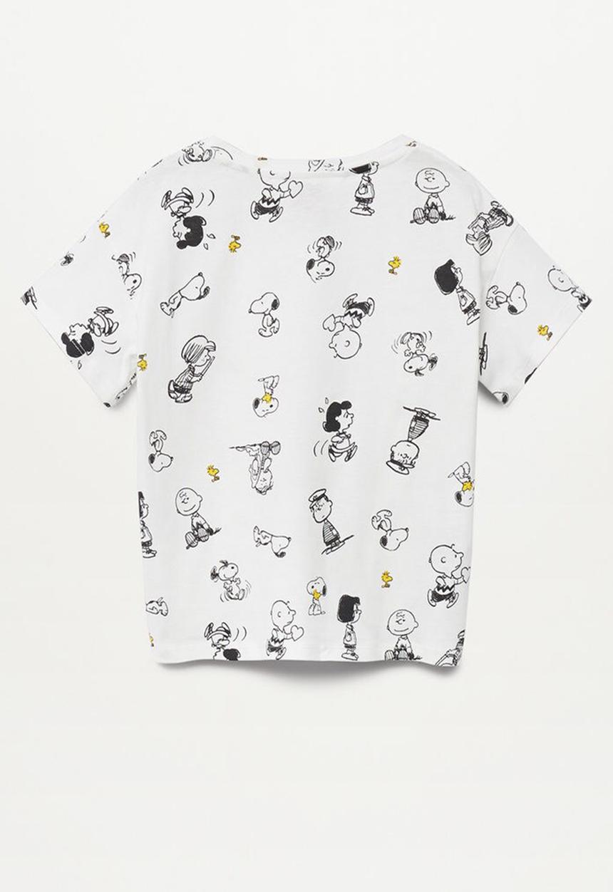 MANGO - Camiseta sfamily-i - white