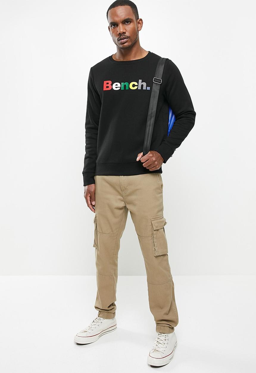 Bench - Heritage crew fleece - black
