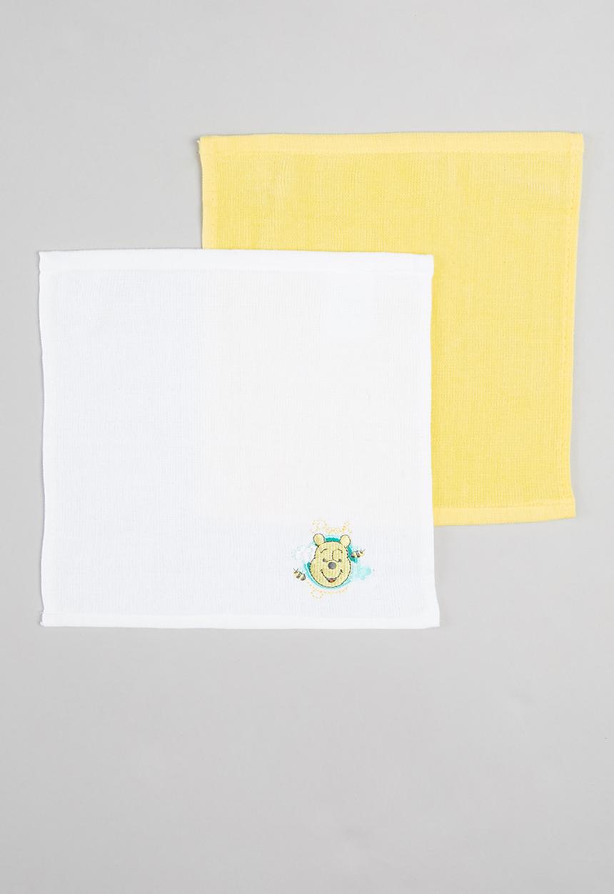 Character Group - 2-pack winnie face cloths - yellow & white