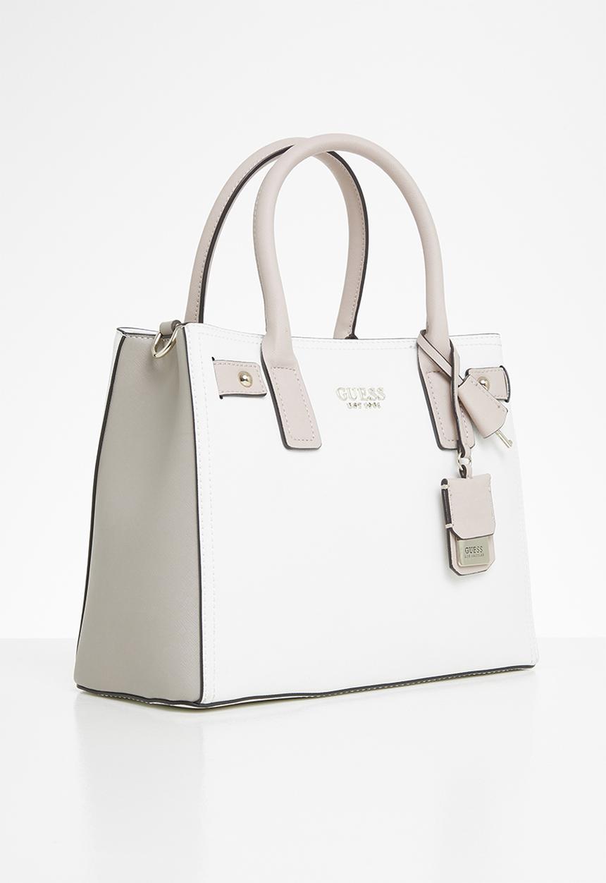GUESS - Georgiana girlfriend satchel - white & pink