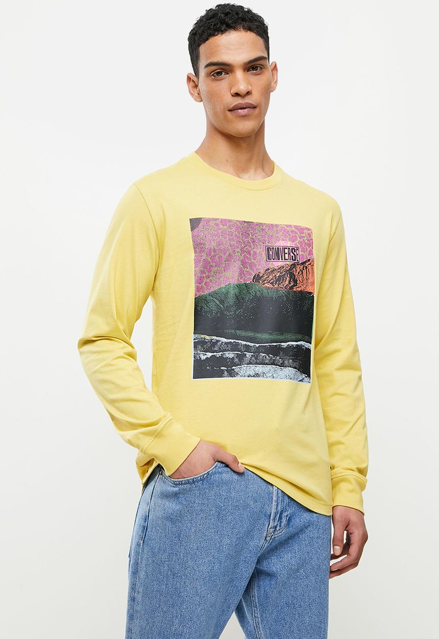 Converse - Hybrid world long sleeve tee - yellow