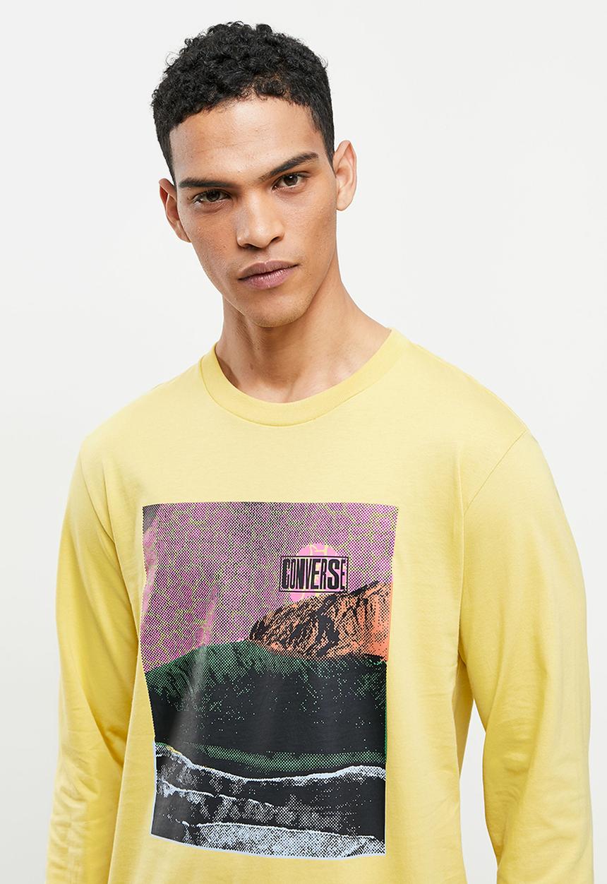 Converse - Hybrid world long sleeve tee - yellow