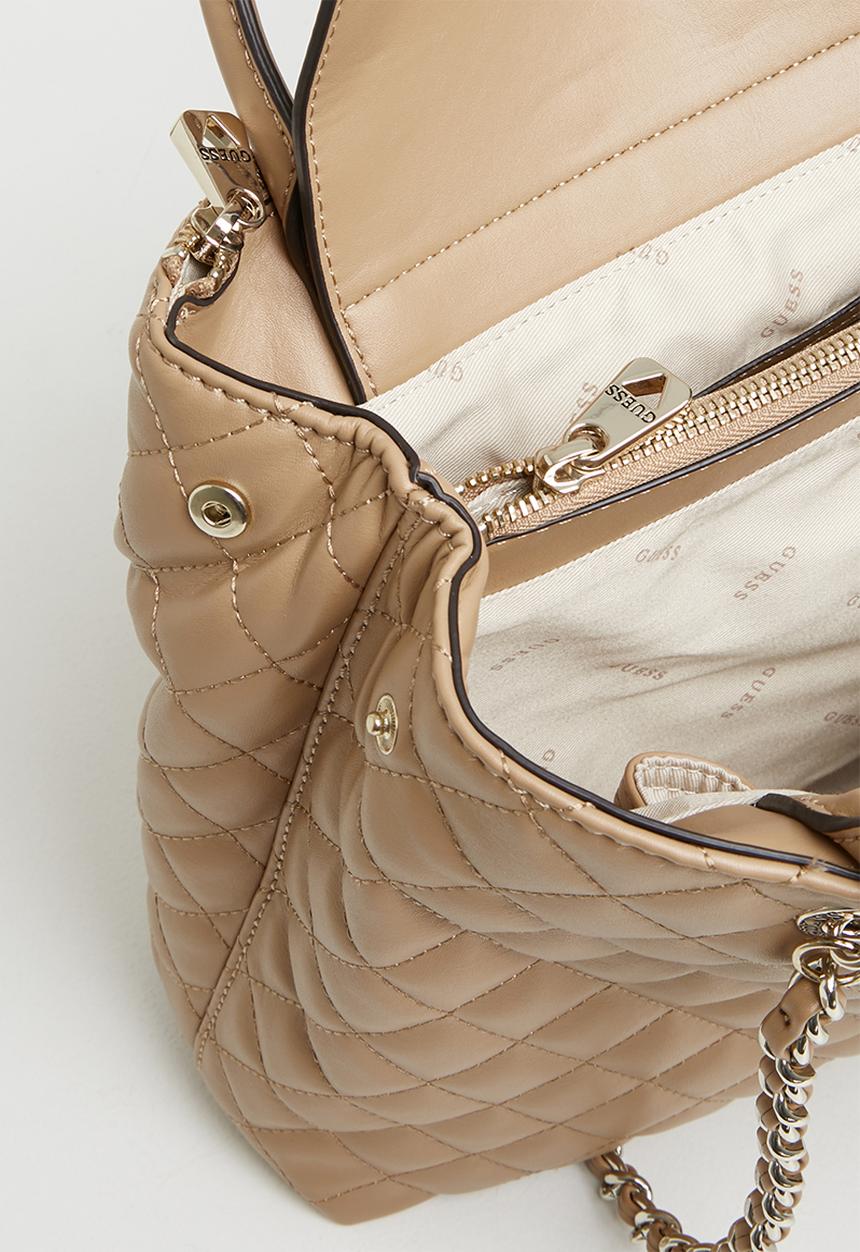 GUESS - Illy society satchel - beige