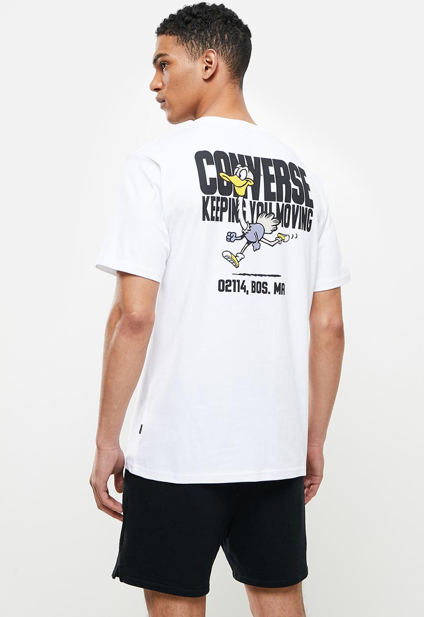 Converse - Street runner graphic tee - white