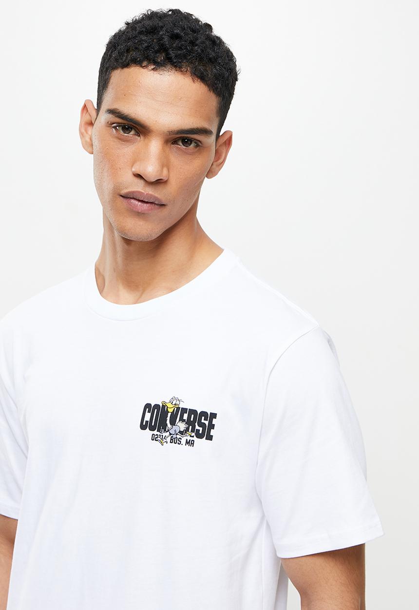 Converse - Street runner graphic tee - white