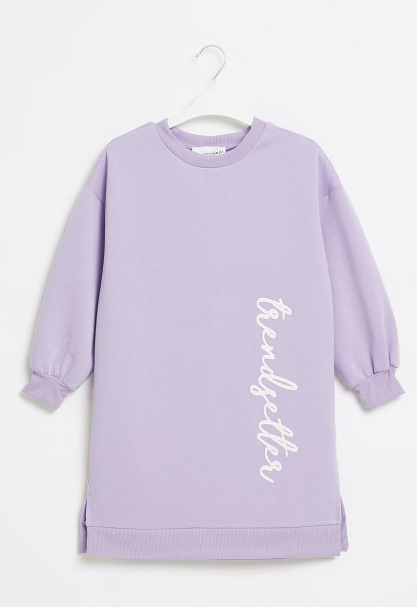 Superbalist - Printed sweater dress - lilac