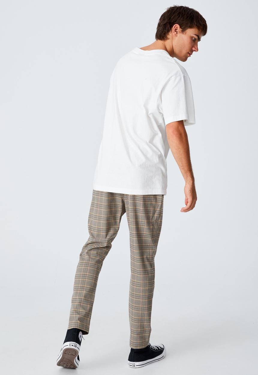Cotton On - Oxford trouser - tan check