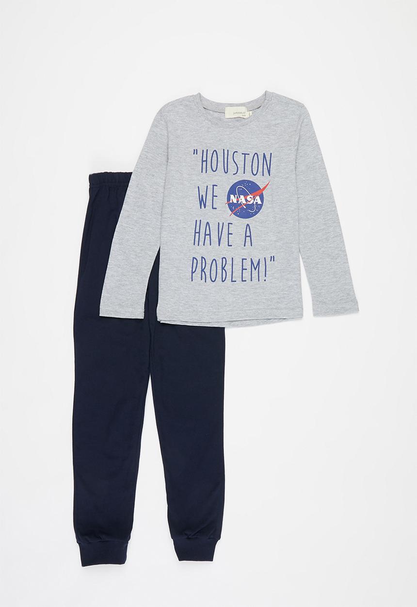 Superbalist Kids - Nasa top & pants pj - navy & grey