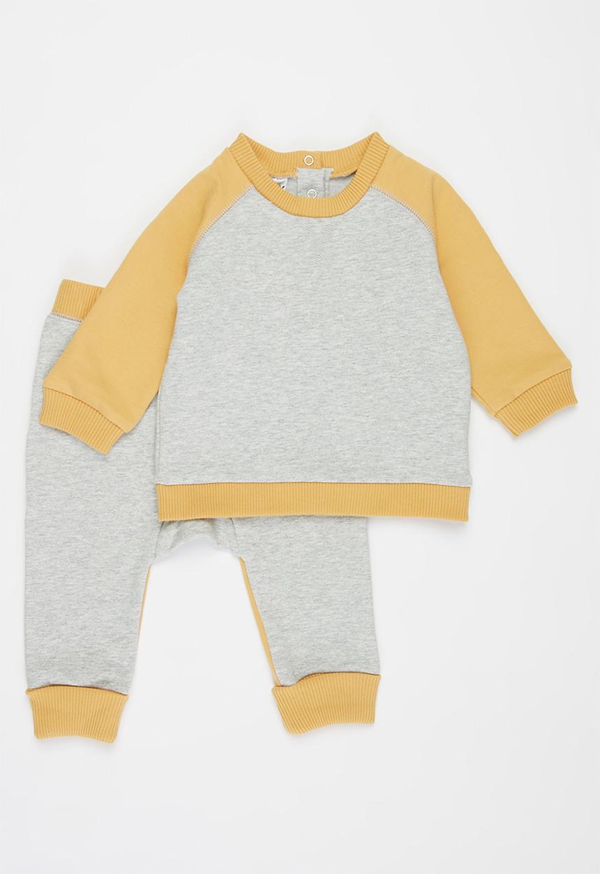 Cotton On - Tate & sully tracksuit - cloud marle/vintage honey