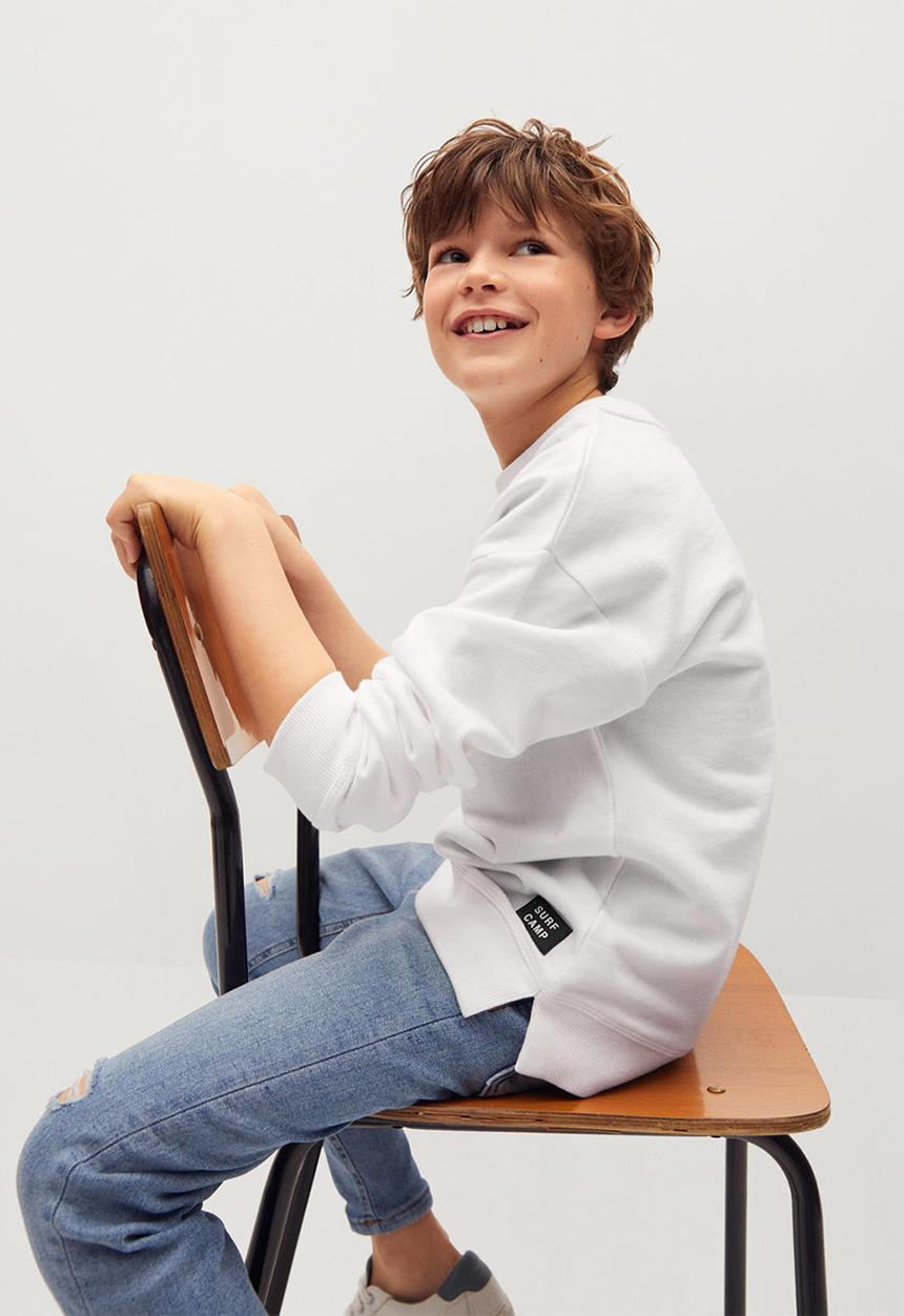 MANGO - Sweatshirt tony - white
