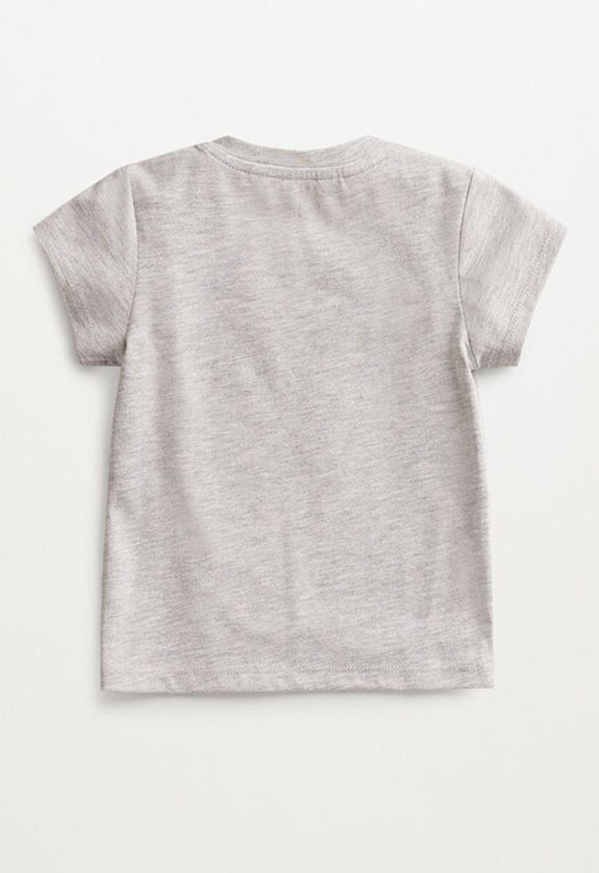 MANGO - T-shirt lion - grey