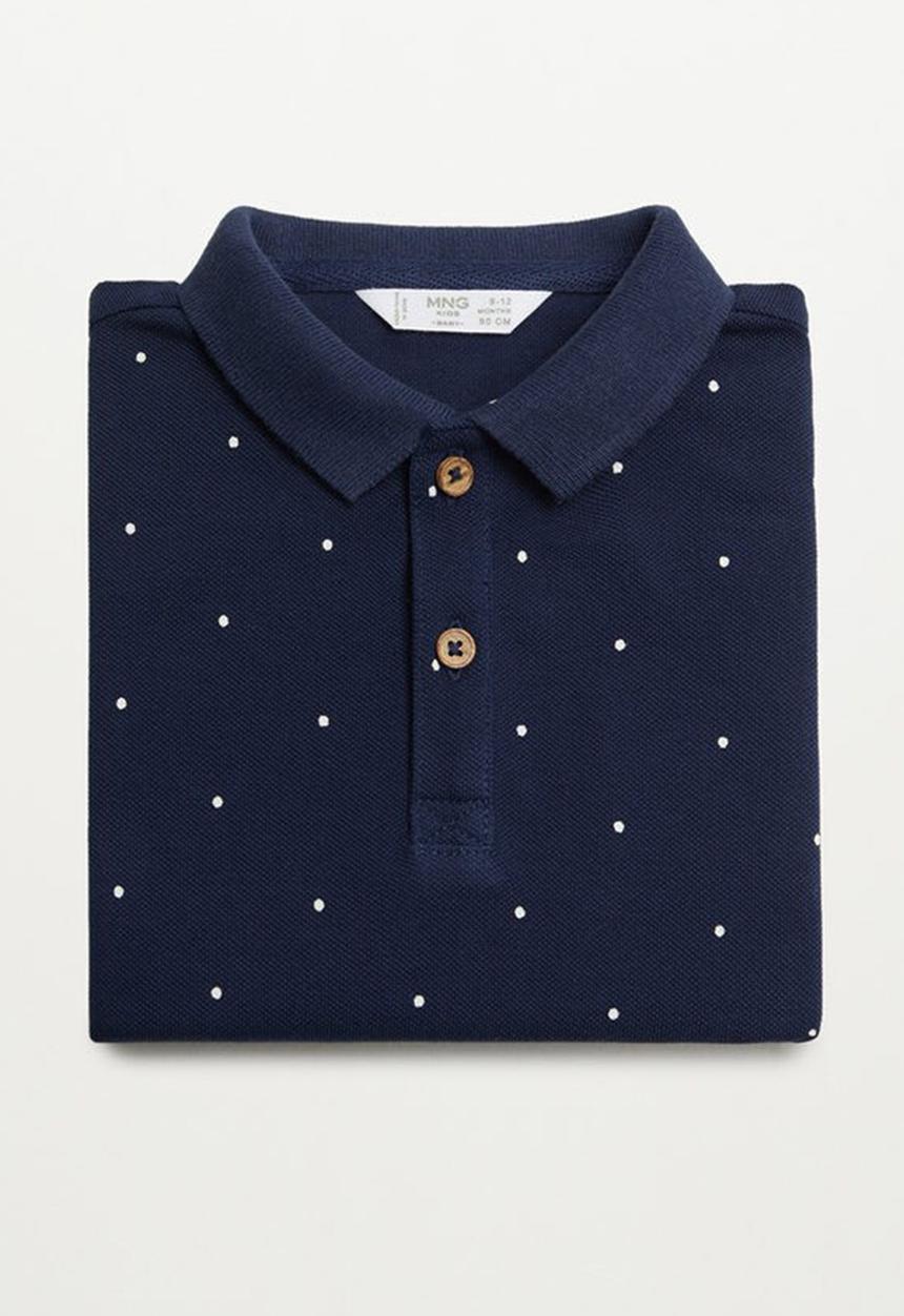 MANGO - Polo shirt polo p - navy