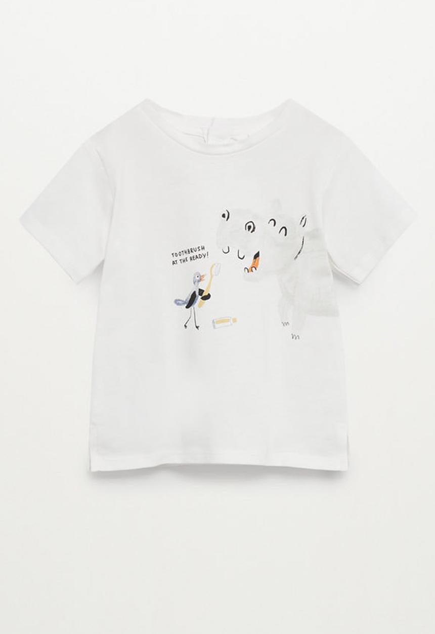 MANGO - T-shirt hipo - white
