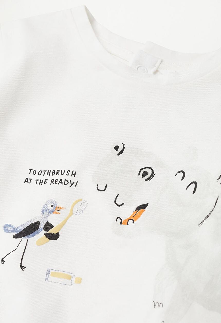 MANGO - T-shirt hipo - white
