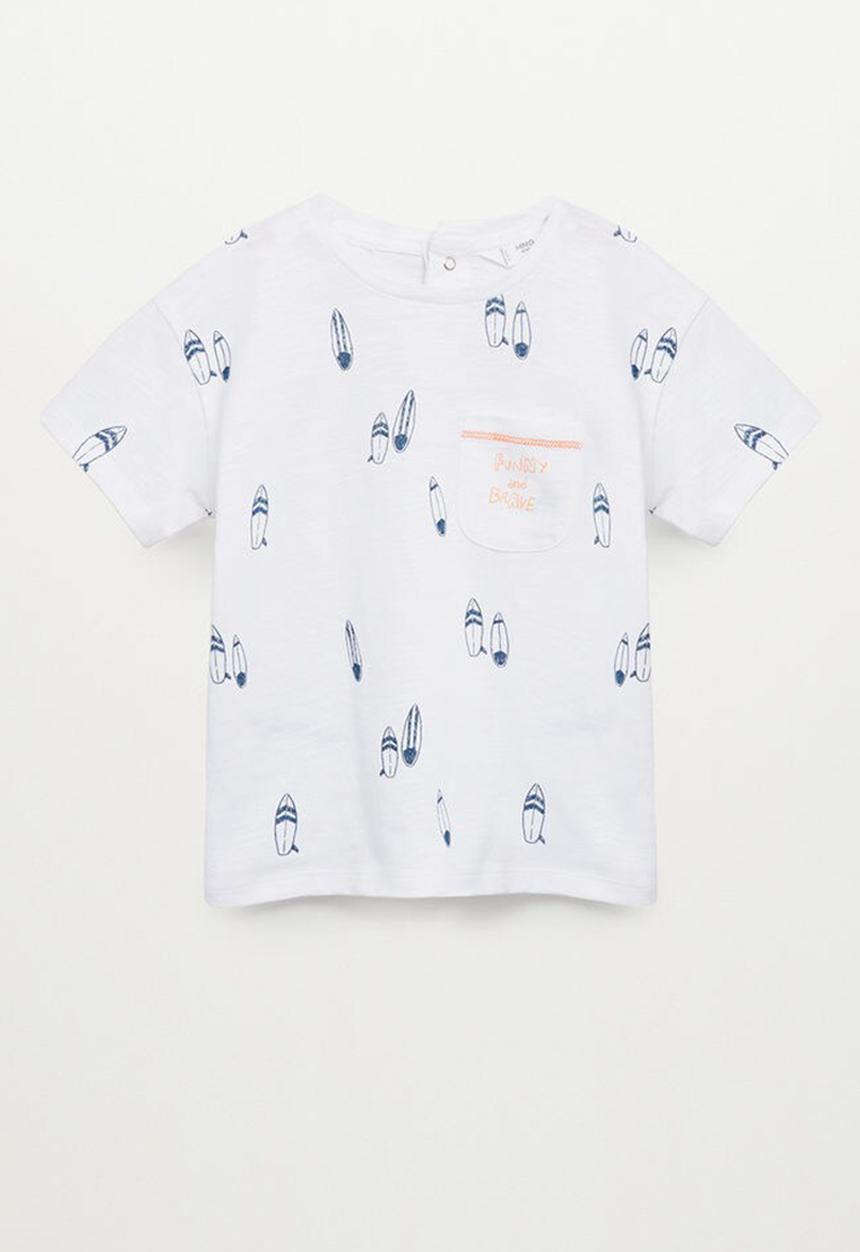 MANGO - T-shirt brave - white
