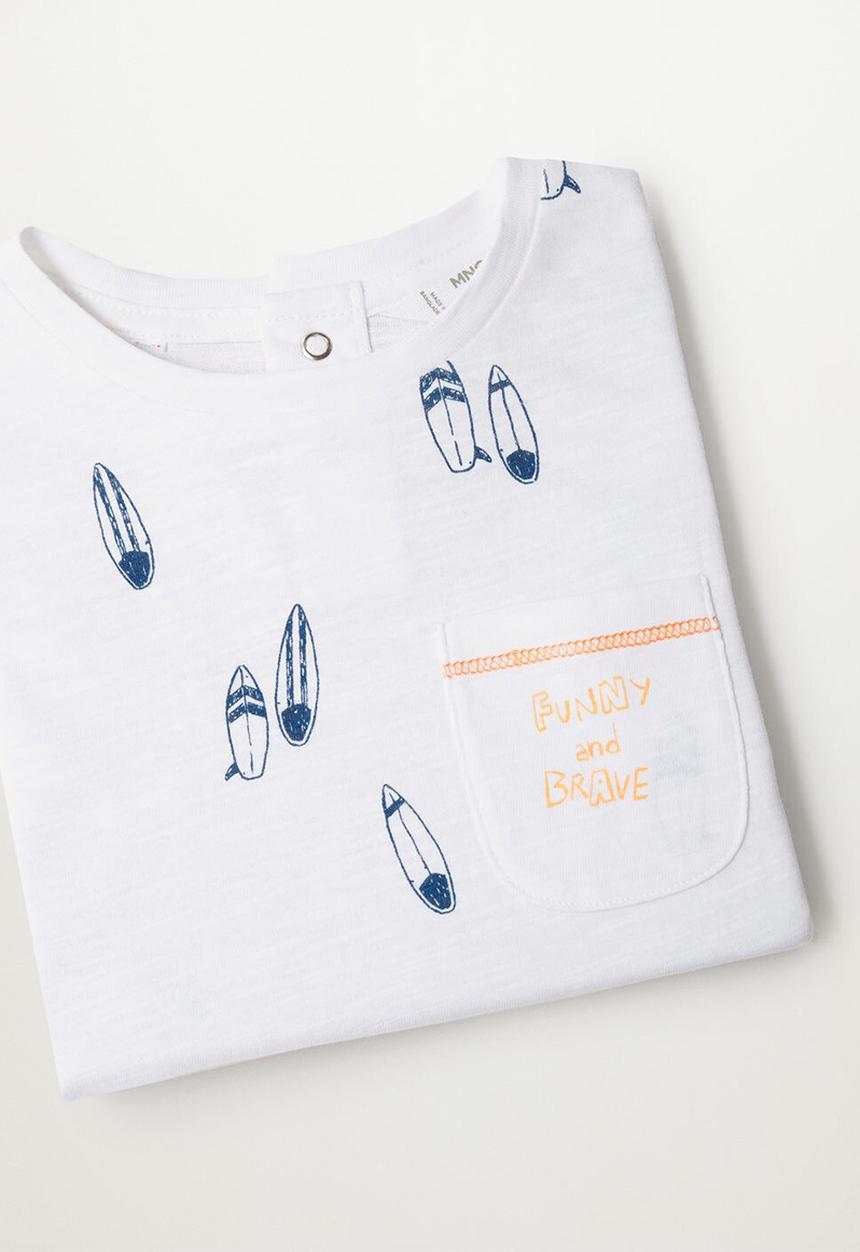 MANGO - T-shirt brave - white