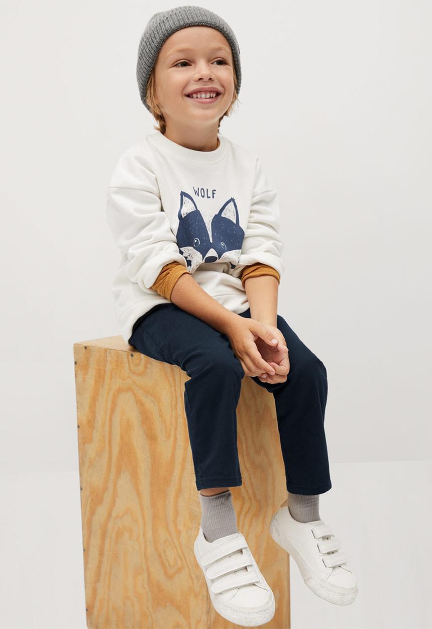 MANGO - Trousers chino8 - navy