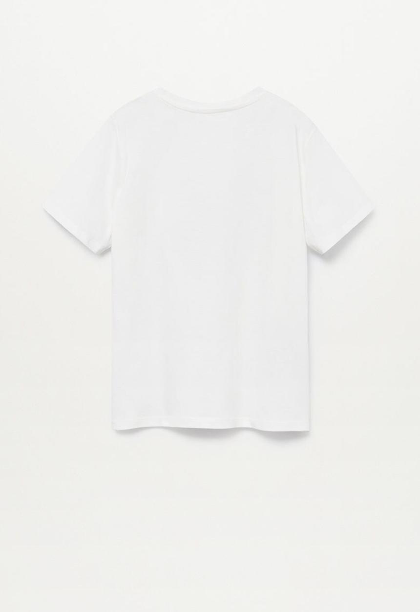 MANGO - T-shirt waves - white