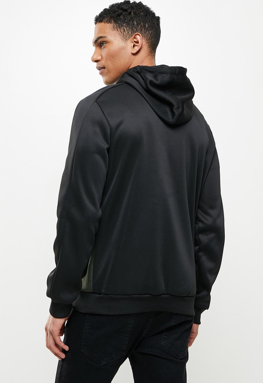 Cutty - Montana scuba kangaroo pouch hoodie - black