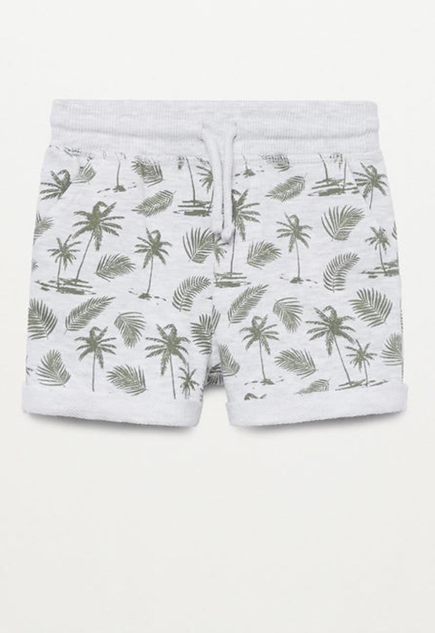 MANGO - Shorts surfy - white & grey