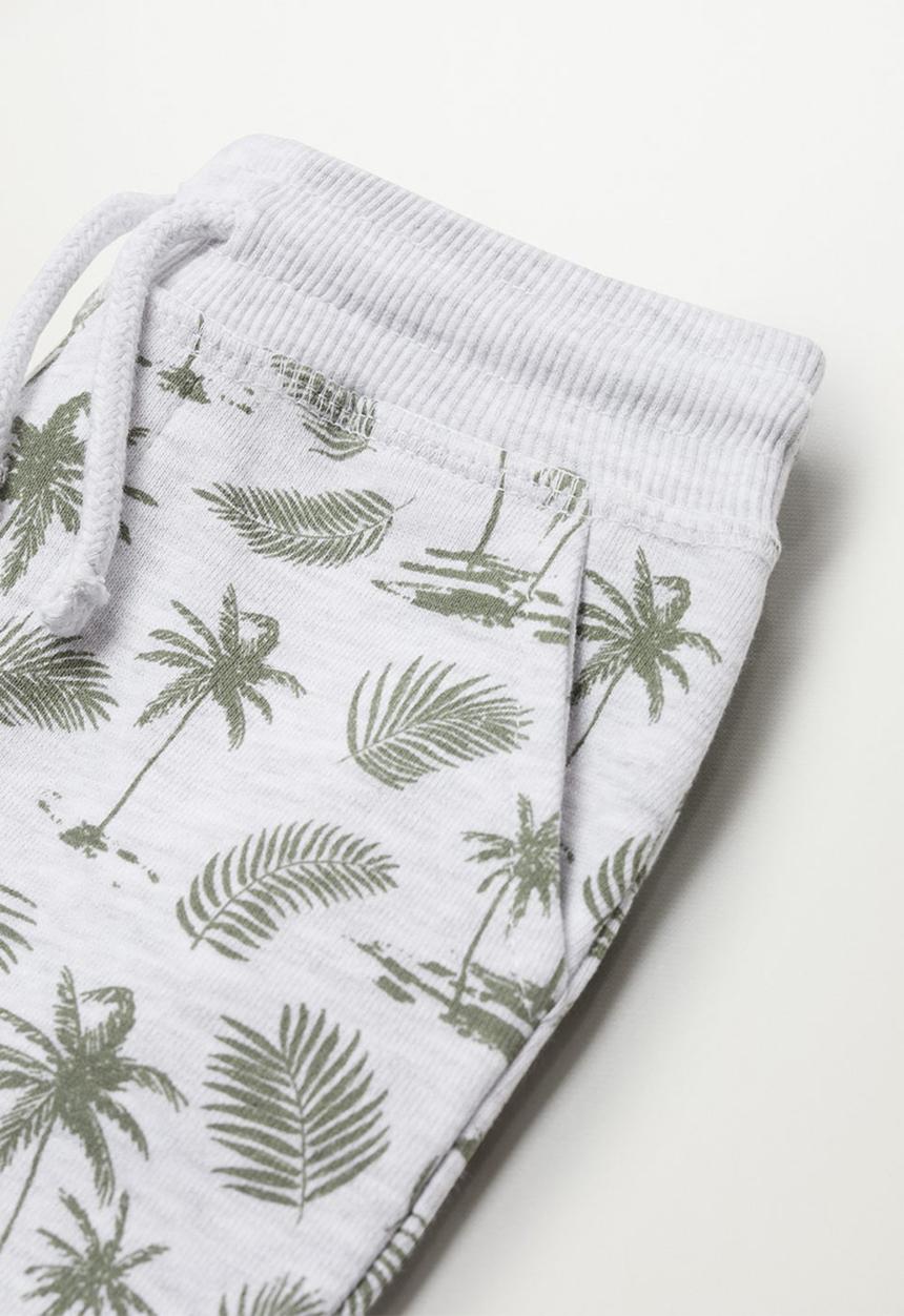 MANGO - Shorts surfy - white & grey