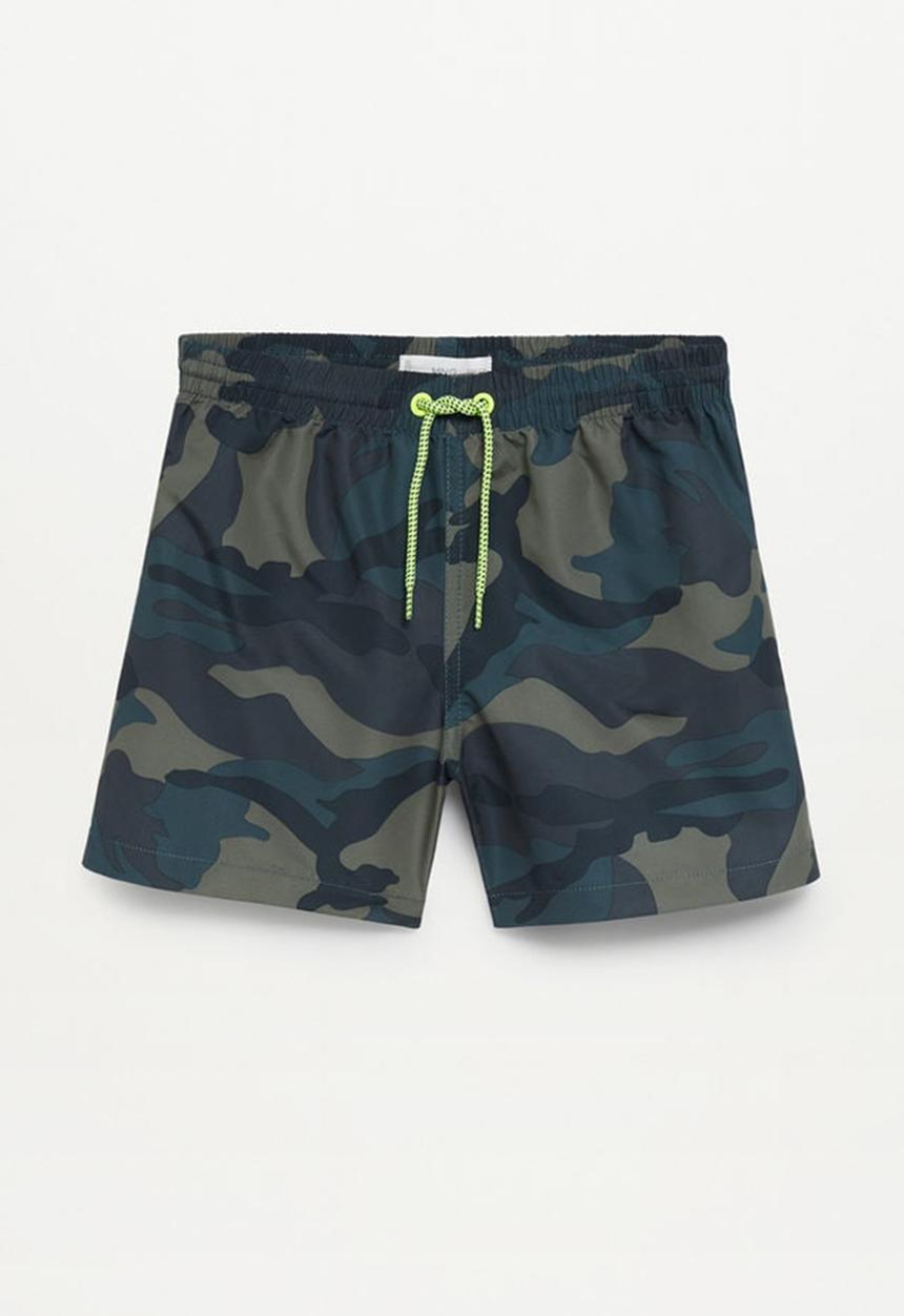 MANGO - Swimming trunks camou - beige & khaki