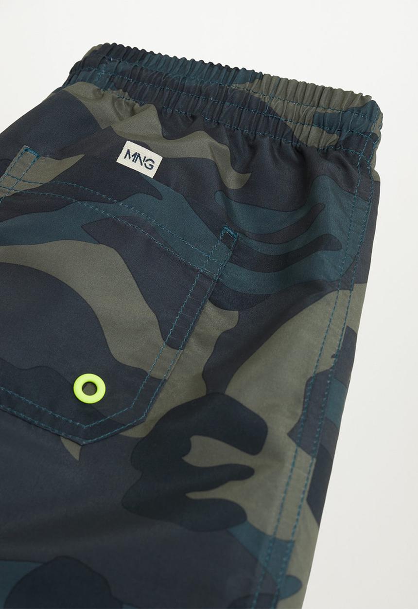 MANGO - Swimming trunks camou - beige & khaki