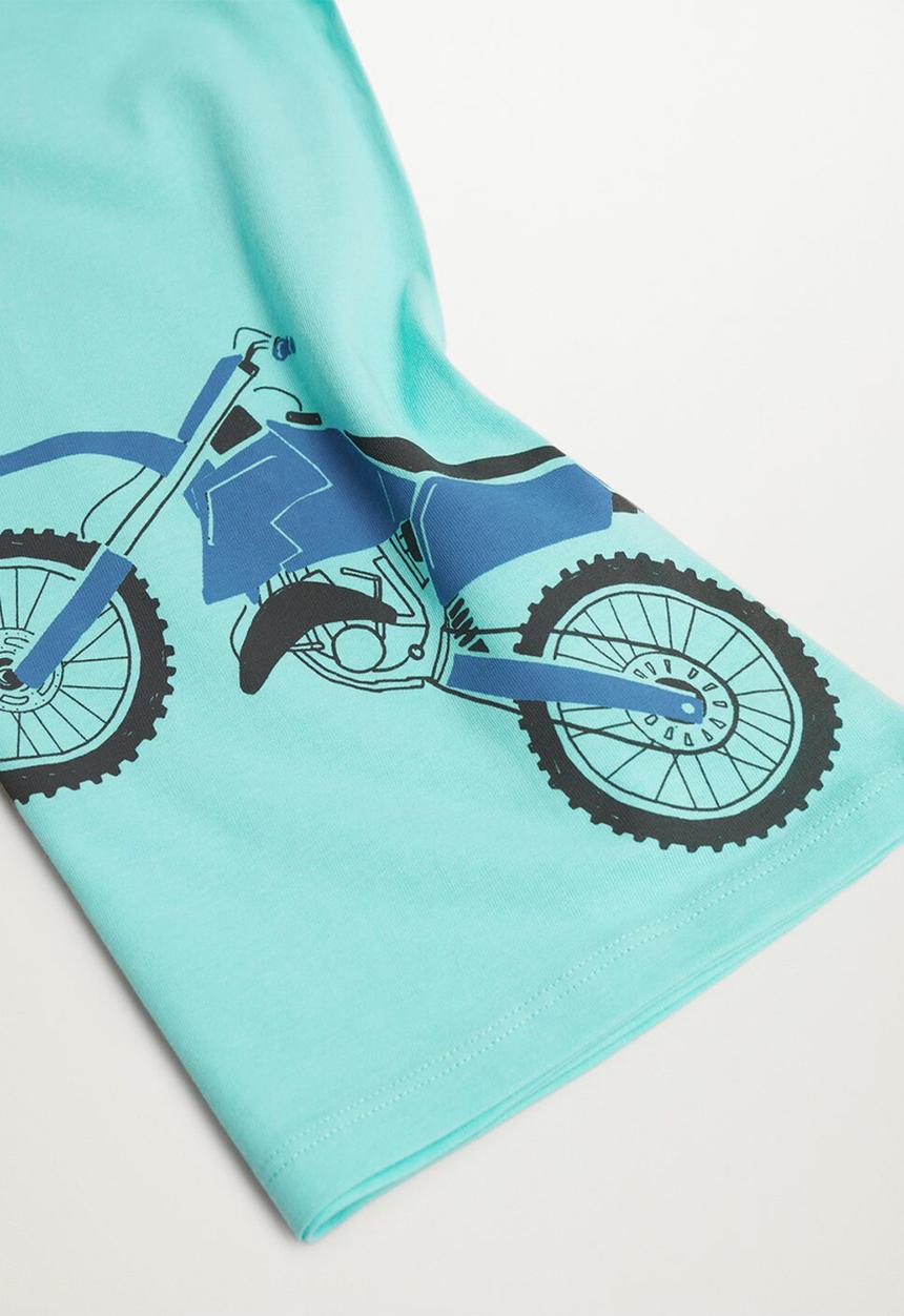 MANGO - T-shirt vehicle - blue