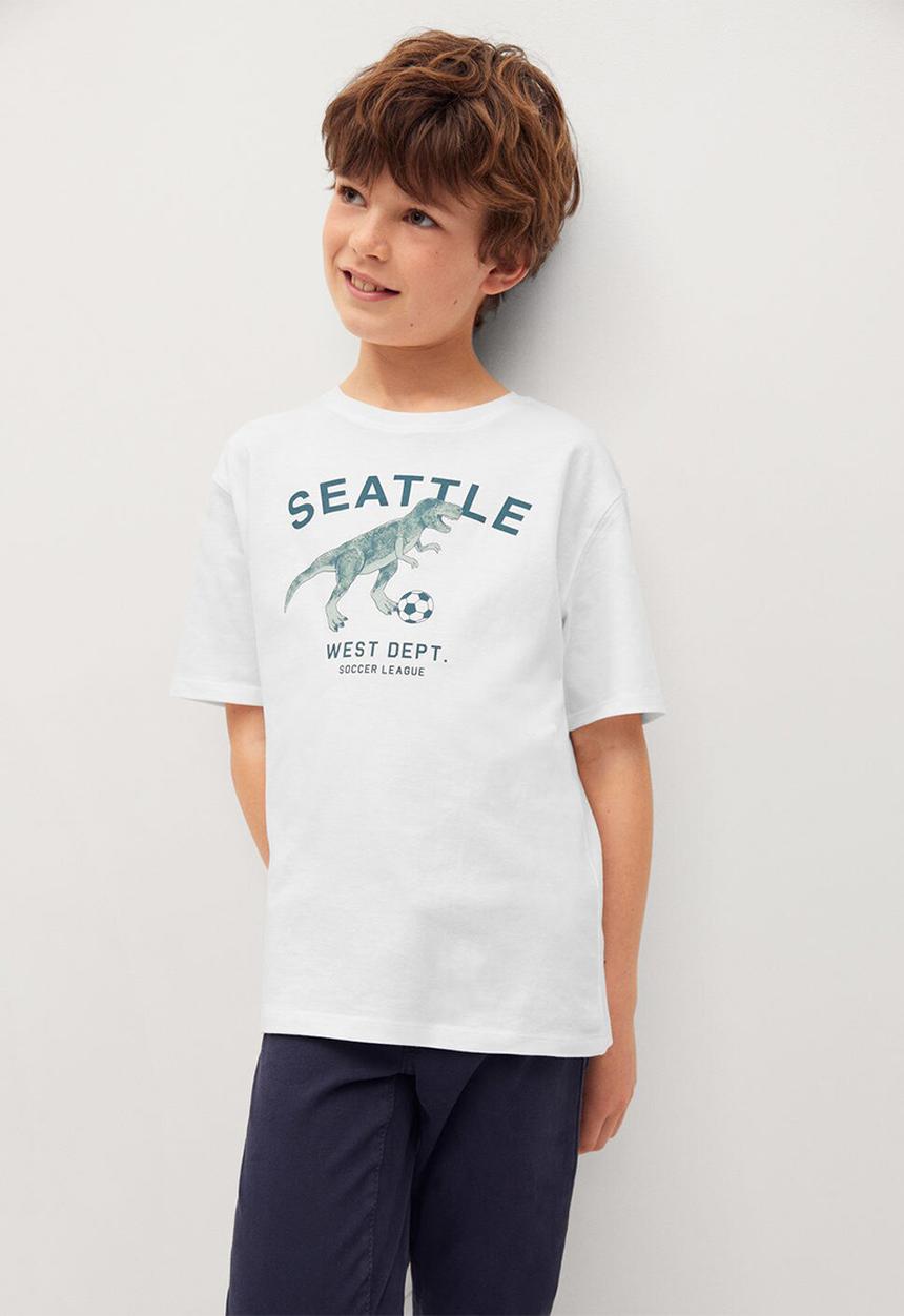 MANGO - T-shirt players - white 